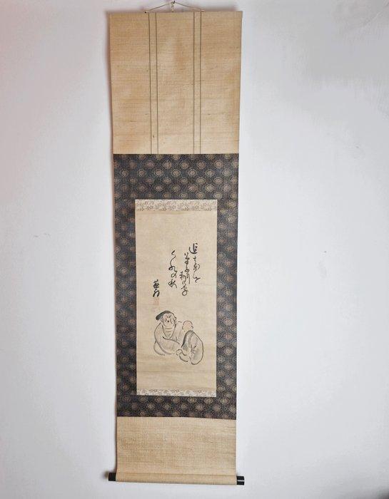 Buddhist monk and pupil - Yosa Buson (1716-1784) - Japan -, Antiek en Kunst, Antiek | Overige Antiek