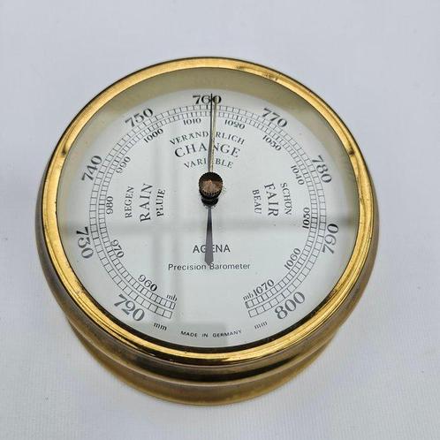 Agena - Scheepsbarometer - Messing, Antiek en Kunst, Curiosa en Brocante