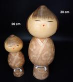 Watanabe Masao - Beeldje, Twee Prachtige kokeshi  Mushin
