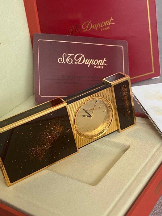 Wekker, Reisklok - S.T.Dupont - Messing, Chinese lak -, Antiquités & Art, Antiquités | Horloges