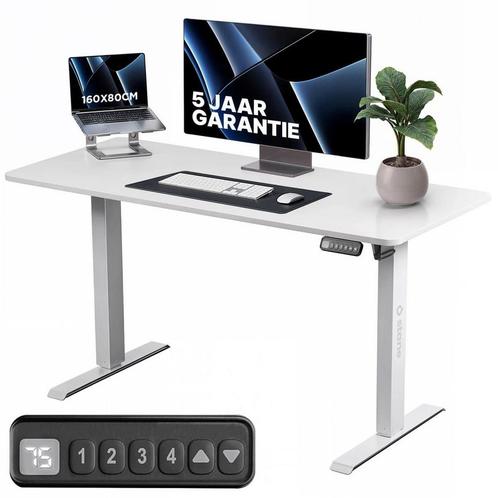 Stane Zit Sta Bureau Elektrisch Verstelbaar - 4 Geheugen, Huis en Inrichting, Bureaus, Bureau, Nieuw, Verzenden