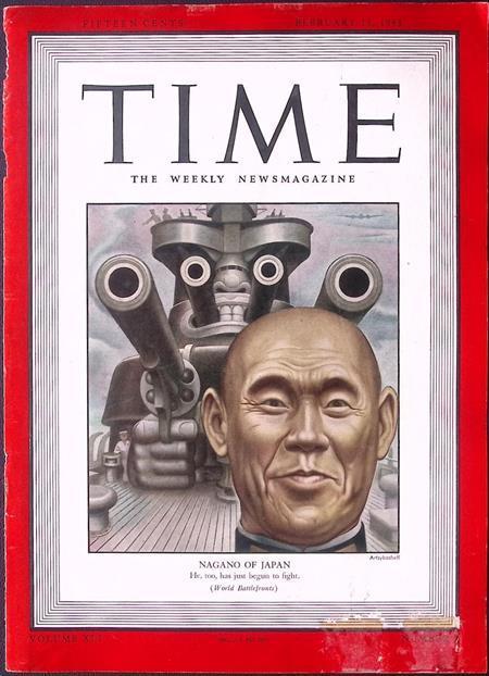 Cover Time Magazine1943 met Nagano Osami (lijst optie), Verzamelen, Militaria | Tweede Wereldoorlog, Foto of Poster, Verzenden