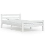 Grenenhout bed 100x200 | Retour Deal | 40% Korting!, Huis en Inrichting, Slaapkamer | Bedden, 100 cm, Eenpersoons, Verzenden, Wit