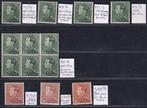 België 1936 - Studieverzameling type Poortman, kleuren en, Postzegels en Munten, Postzegels | Europa | België, Gestempeld