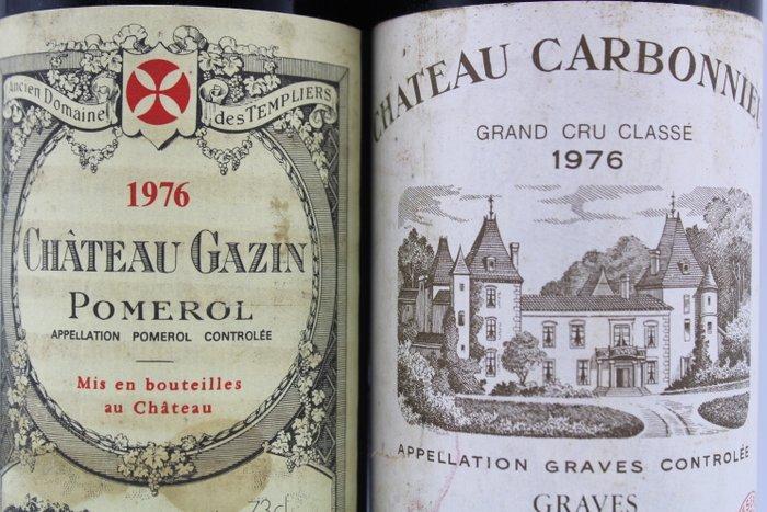 1976 Château Gazin & Château Carbonnieux - Graves, Pomerol, Verzamelen, Wijnen
