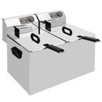Friteuse | Elektrisch | 7+7L | 0°C/180°C | 6.4kW (2x 230V), Verzenden, Nieuw in verpakking