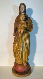 sculptuur, Stehende Madonna mit Kind - 84 cm - Hout