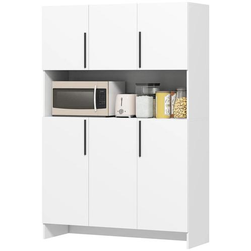 TRUUSK Keukenkast Buffetkast - 6 Deuren - 4 Kasten - Geluidl, Huis en Inrichting, Kasten | Overige, Verzenden