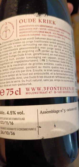 3 Fonteinen - Lambiek Fabriek - Eyenbosch & Girardin - 75cl, Verzamelen, Wijnen