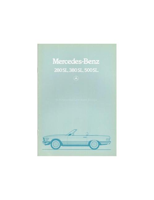 1983 MERCEDES BENZ SL BROCHURE ENGELS, Boeken, Auto's | Folders en Tijdschriften, Ophalen of Verzenden