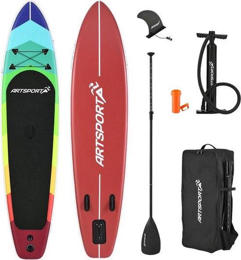 Tweedekans | Opblaasbaar SUP Board - Retro Love - Incl., Watersport en Boten, Suppen, Ophalen of Verzenden