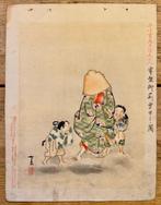 De monnik en de kinderen - Kikuchi Yosai (1788 - 1878) -