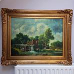 A Koek (XX-XXI) - Olieverf op doek - Watermolen in bosrijk