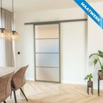 Stalen Schuifdeur met koofsysteem 4 Vlaks Olijfgroen Maatwer, Doe-het-zelf en Bouw, Raamkozijnen en Schuifdeuren, Nieuw, Metaal