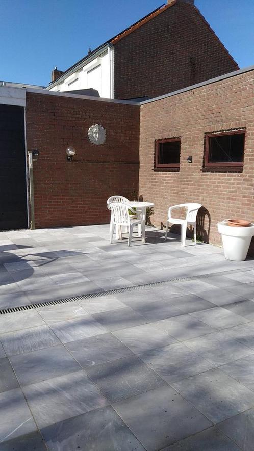 Natuurstenen tegels Asian Blue - gezandstraald - 40x40x2 cm, Tuin en Terras, Tegels en Klinkers, Terrastegels, Nieuw, 10 m² of meer