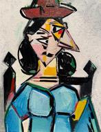 Carola Castro - Mujer en una silla, Antiek en Kunst