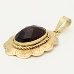 Hanger - 14 karaat Geel goud - Granaat