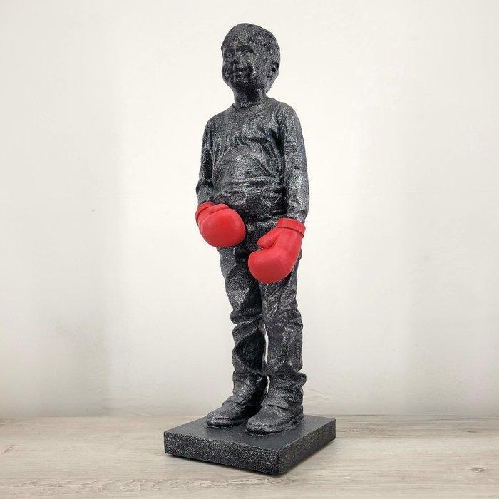 Mark Sugar - Carefree child (Red & black boxing style 58), Antiquités & Art, Art | Objets design