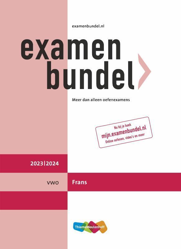 Examenbundel / vwo Frans 2023/2024 9789006648362, Boeken, Schoolboeken, Gelezen, Verzenden