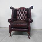 Chesterfield style - Fauteuil - Queen Anne - Cuir, Bois -, Antiek en Kunst