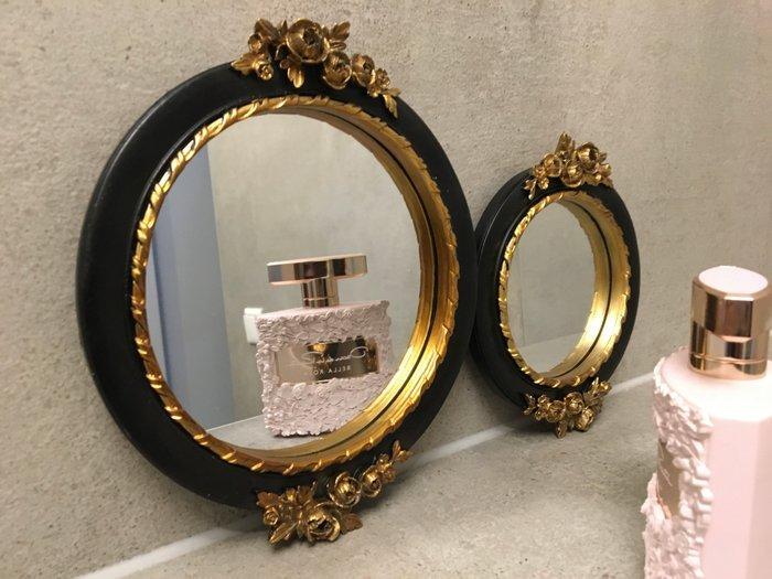 Spiegel (2) - Glas, Hars - FRANSE ROOSJES SPIEGELS, Huis en Inrichting, Overige Huis en Inrichting
