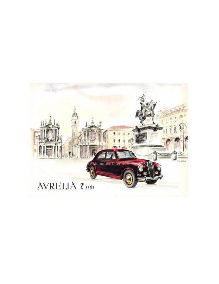 1955 LANCIA AURELIA BERLINA BROCHURE, Boeken, Auto's | Folders en Tijdschriften, Ophalen of Verzenden