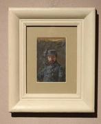 Étienne-Auguste Krier (1875-1953) - Portret van een soldaat, Antiek en Kunst