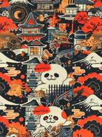 Gratis verzending! TexStilArt - KYOTO PANDA - Exclusieve