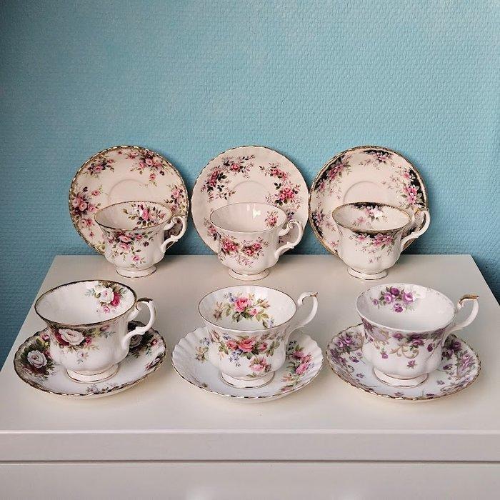 Royal Albert - Kop en schotel (6) - Cottage Garden,, Antiek en Kunst, Antiek | Meubels | Tafels