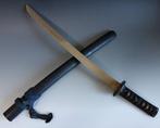 Katana - Hout - koshirae wakizashi samurai battle fuchi, Antiek en Kunst