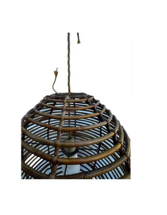 Plafondlamp - Rattan - Ei-vormige rattan hanglamp, Antiek en Kunst, Curiosa en Brocante