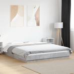 vidaXL Bedframe bewerkt hout betongrijs 160x200 cm, Huis en Inrichting, Verzenden, Nieuw