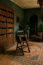 Kruk - Indienbaar bibliotheekstoel / treeplankje - Hout