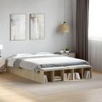 vidaXL Bedframe bewerkt hout sonoma eikenkleurig 120x200 cm, Verzenden, Nieuw