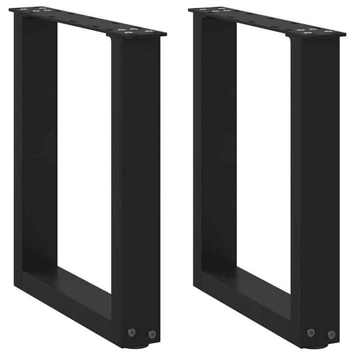 vidaXL Salontafelpoten 2 st U-vormig 28x(42-43) cm staal, Huis en Inrichting, Tafelonderdelen, Nieuw, Verzenden