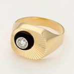 Ring - 18 karaat Geel goud - 0.11ct. tw. Diamant, Handtassen en Accessoires, Ringen, Nieuw