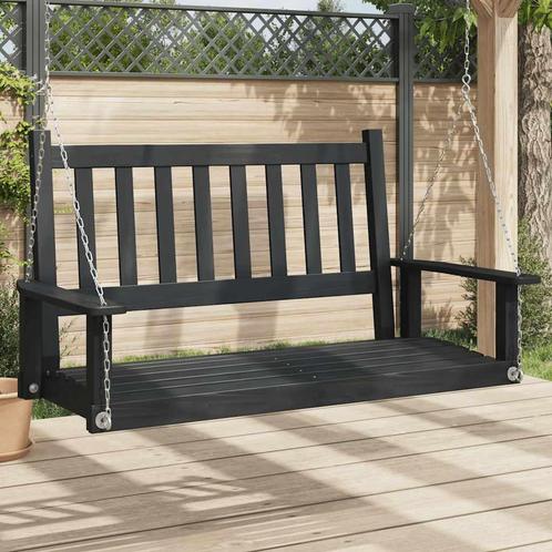 vidaXL Tuinschommelbank met metalen kettingen massief, Tuin en Terras, Overige Tuin en Terras, Nieuw, Verzenden