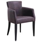 Stoel | OMEGA | Microvezel/Hout | Brown | Wengé Poten |, Verzenden