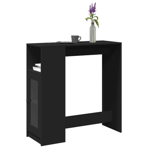vidaXL Bartafel met rekken 101x40x103,5 cm bewerkt hout, Huis en Inrichting, Tafels | Eettafels, Nieuw, Verzenden