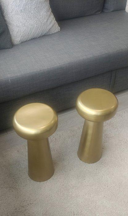 Elegante Hotel Gouden - Bijzettafel (2) - Metaal, Huis en Inrichting, Overige Huis en Inrichting