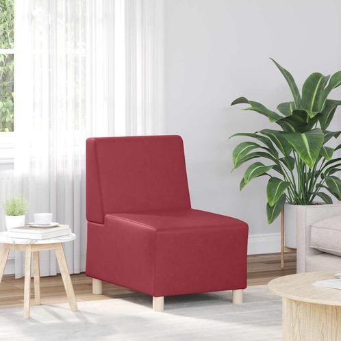 vidaXL Modulaire Sofa Eenheid Armless Wijnrood 55 x 74 x 82, Huis en Inrichting, Zetels | Zetels, Nieuw, Verzenden