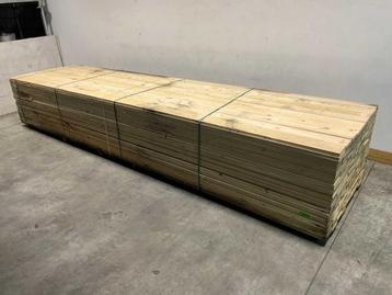 Veiling - 50x Vuren plank ruw 480x12,5x2,2cm, Nieuw