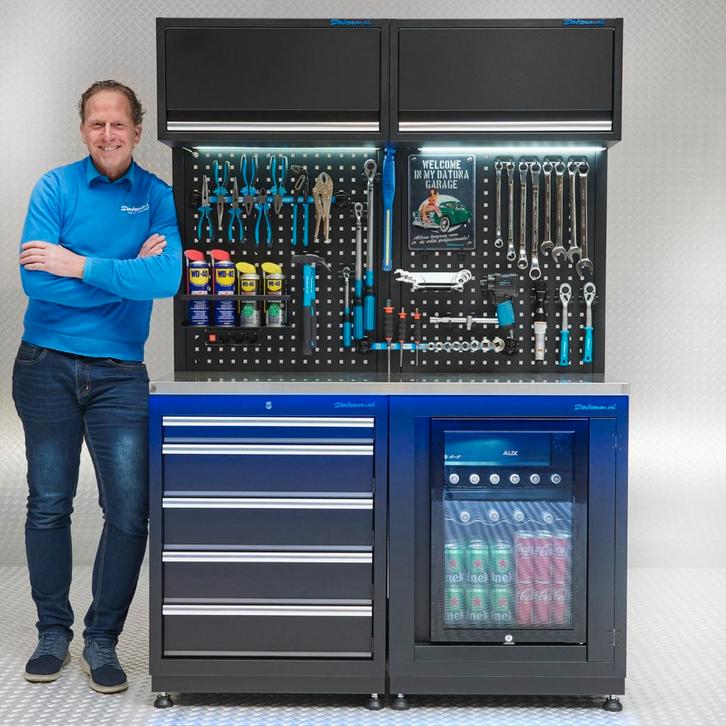 Datona Werkplaatsinrichting PREMIUM 135 cm breed met, Doe-het-zelf en Bouw, Werkbanken, Ophalen of Verzenden