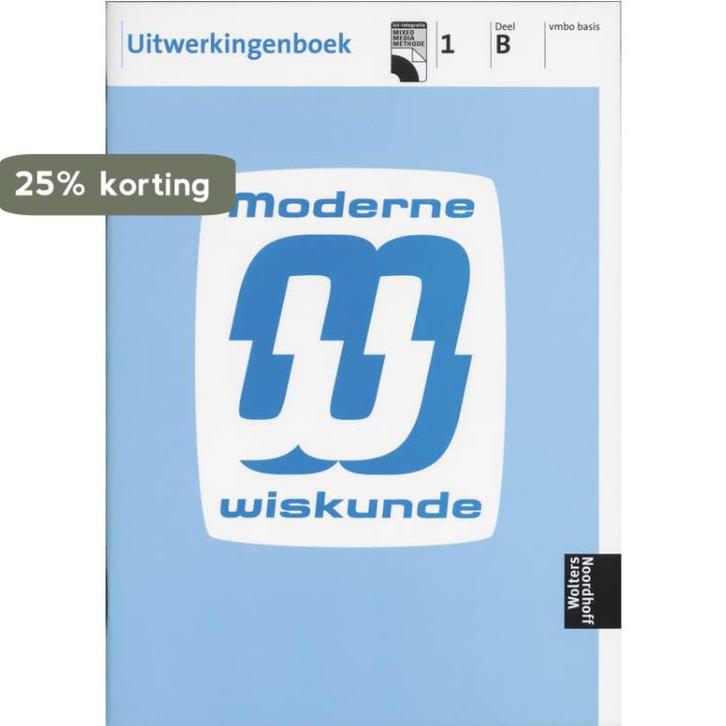 Moderne wiskunde 1b vmbo basis Uitwerkingen 9789001604592, Boeken, Schoolboeken, Gelezen, Verzenden