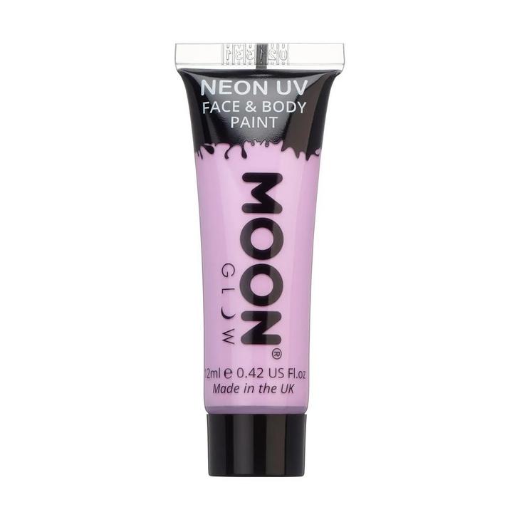 Moon Glow Pastel Neon UV Face Paint Pastel Lilac 12ml, Hobby en Vrije tijd, Feestartikelen, Nieuw, Verzenden