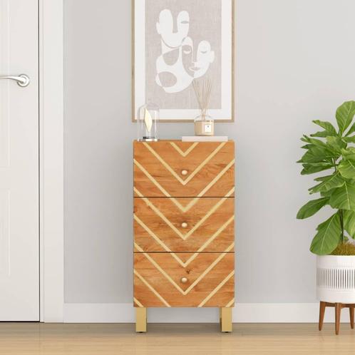 vidaXL Dressoir 40x33,5x75 cm massief mangohout bruin en, Huis en Inrichting, Kasten | Dressoirs, Nieuw, Verzenden