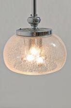 Plafondlamp - Ruimtevaarttijdperk - Glas, Metaal, Chroom -