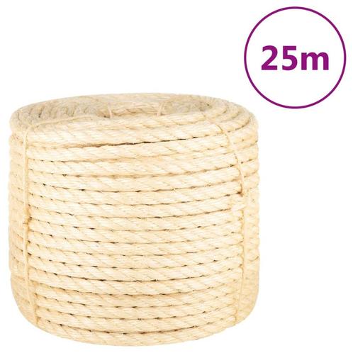 vidaXL Touw 14 mm 25 m 100% sisal, Doe-het-zelf en Bouw, IJzerwaren en Bevestigingsmiddelen, Nieuw, Verzenden