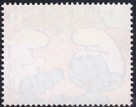 Belgique 2008 - Sceau du bloc Schtroumpfs avec une grande, Postzegels en Munten, Postzegels | Europa | België