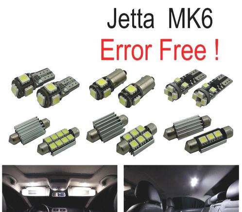 Kit 16 Ampoules Led Intérieur Pour Volkswagen Vw Jetta 6 Mk6, Auto-onderdelen, Verlichting, Verzenden